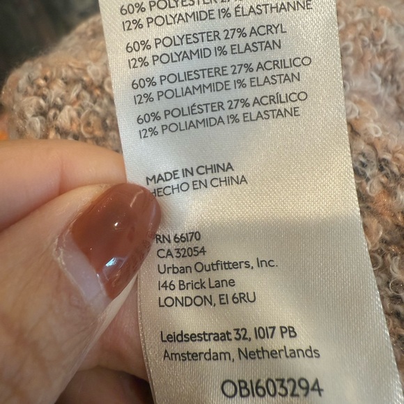 FREE PEOPLE Snowflake Sweater size XS Pink‎ Pullover Cropped Slouchy Fall Winter - Picture 6 of 7